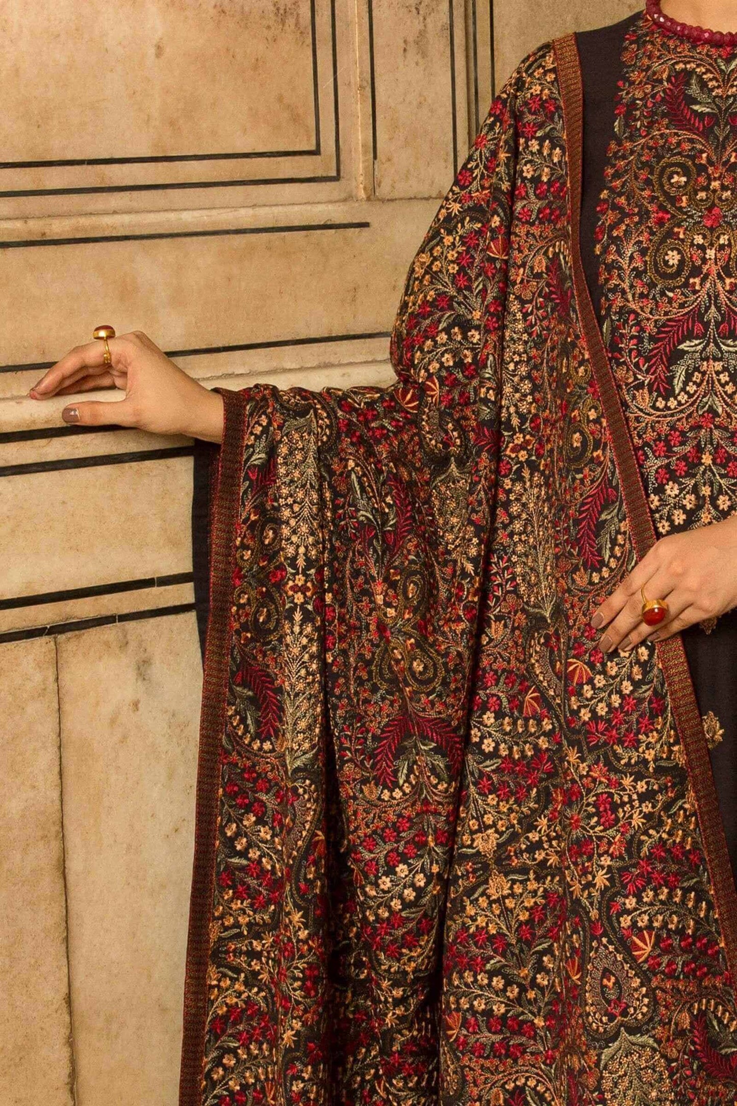 3 Piece Unstitched Heavy Embroidered Silk Suit New latest silk dress designs silk fabric frock design 2022 silk collection 2022 designer silk bareeze winter collection 2022 gul ahmed linen sale blessed friday sale on winter collection women