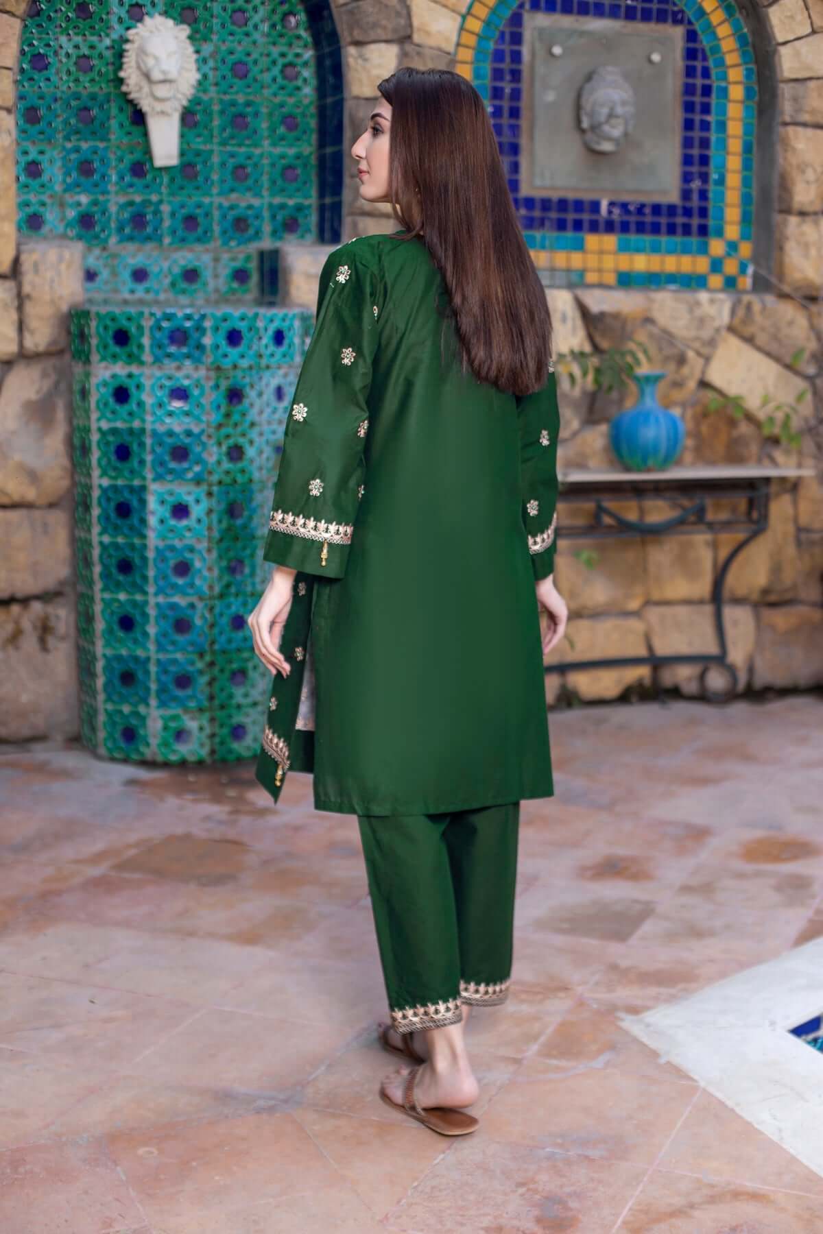 2 Piece Unstitched Heavy Embroidered Lawn Suit