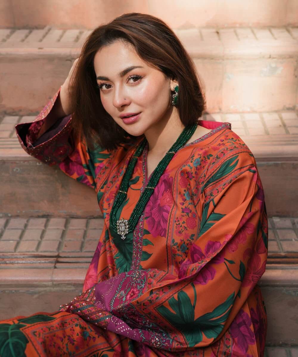 2 Piece Unstitched Digital Printed Lawn Suit