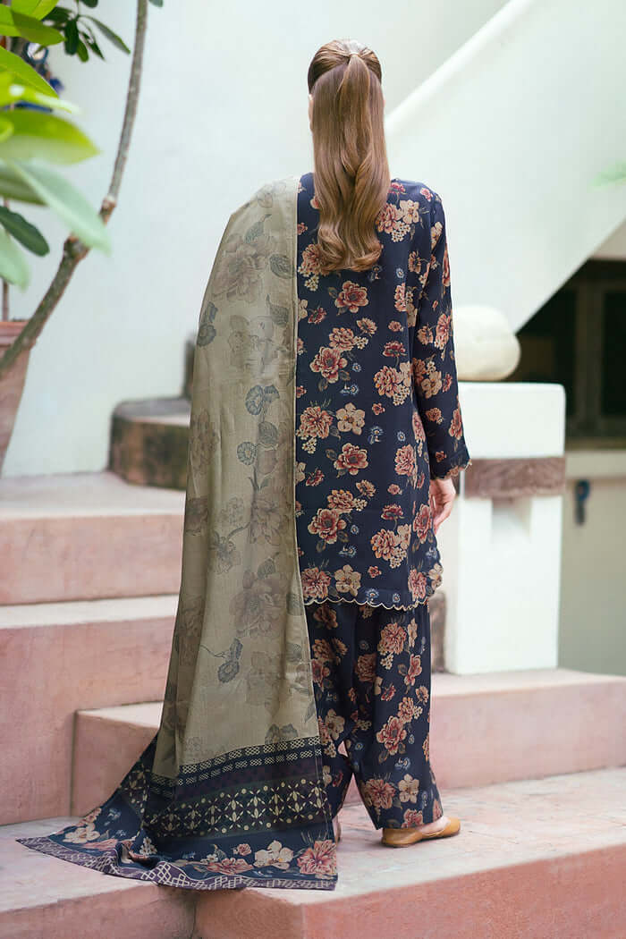 3 Piece Unstitched Digital Printed Pure Lawn Suit with Printed Lawn Dupatta