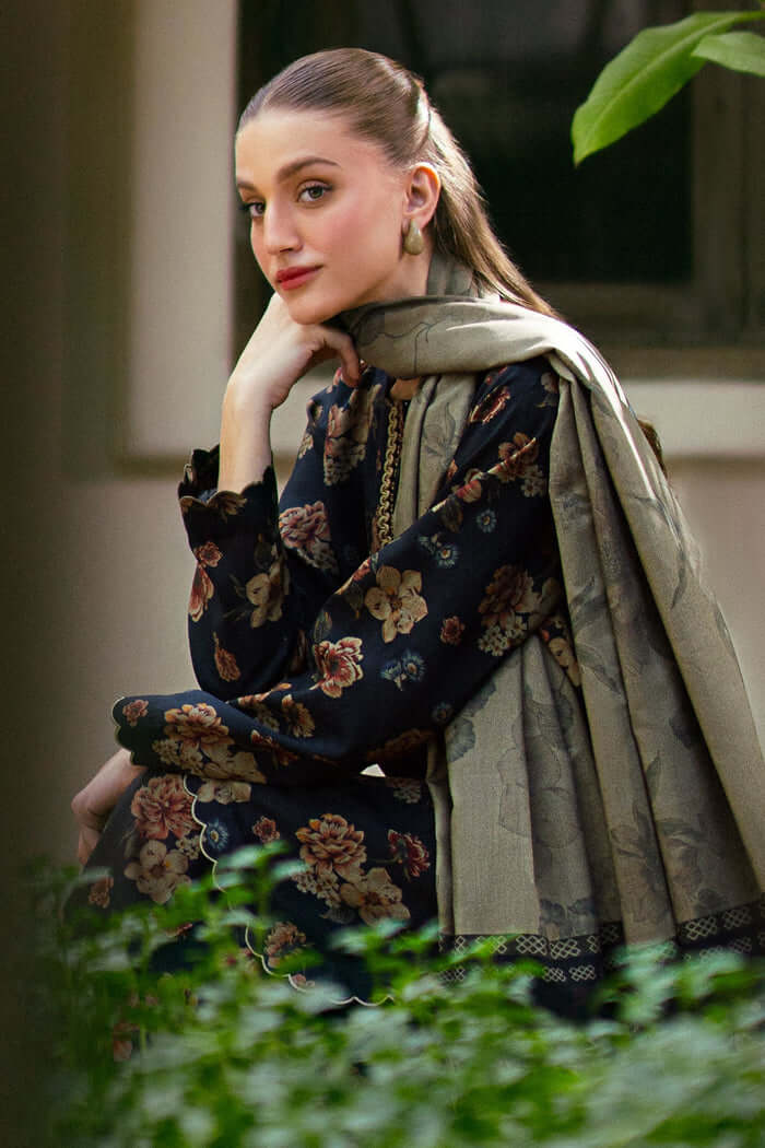 3 Piece Unstitched Digital Printed Pure Lawn Suit with Printed Lawn Dupatta