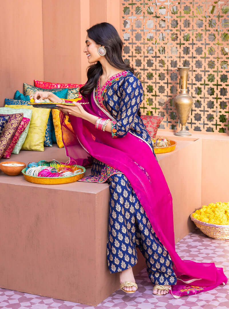 3 Piece Unstitched Digital Printed Embroidered Lawn Suit with Fine Printed Lawn Dupatta