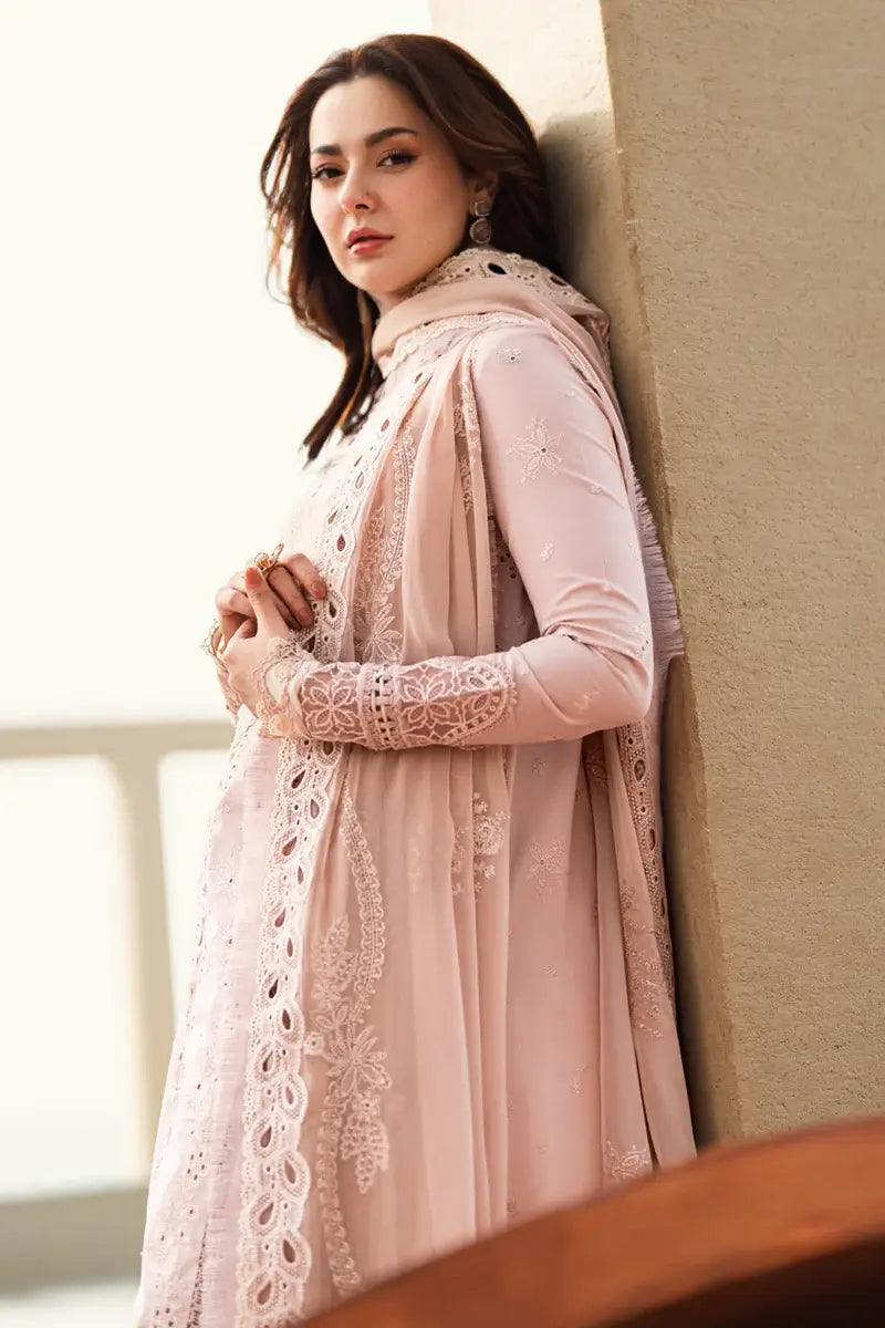 3 Piece Unstitched Fully Embroidered Chicken Kari Lawn Dress with Fully Embroidered Pure Chiffon Dupatta
