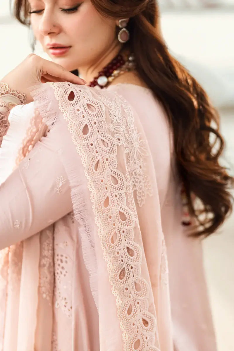 3 Piece Unstitched Fully Embroidered Chicken Kari Lawn Dress with Fully Embroidered Pure Chiffon Dupatta