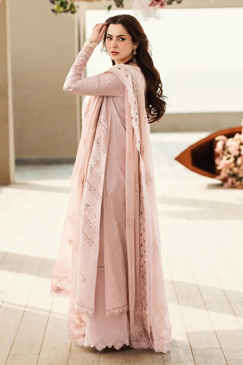 3 Piece Unstitched Fully Embroidered Chicken Kari Lawn Dress with Fully Embroidered Pure Chiffon Dupatta