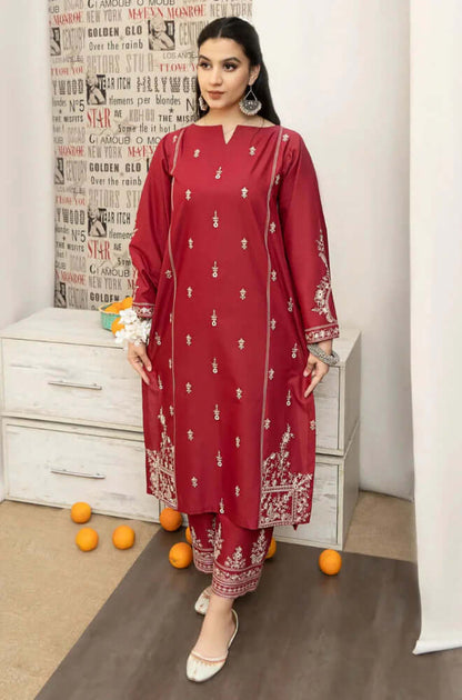 3 Piece Unstitched Heavy Embroidered Dhanak Suit with Printed Wool Shawl