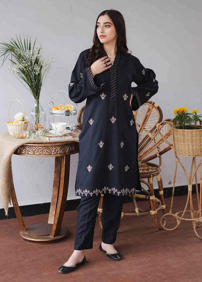 3 Piece Unstitched Heavy Embroidered Dhanak Wool Suit With Embroidered Dhanak Wool Shawl