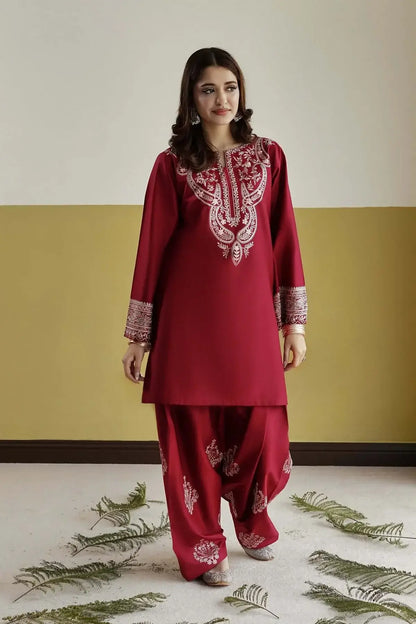 2 Piece Unstitched Heavy Embroidered Lawn Suit