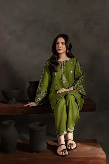2 Piece Unstitched Heavy Embroidered Lawn Suit