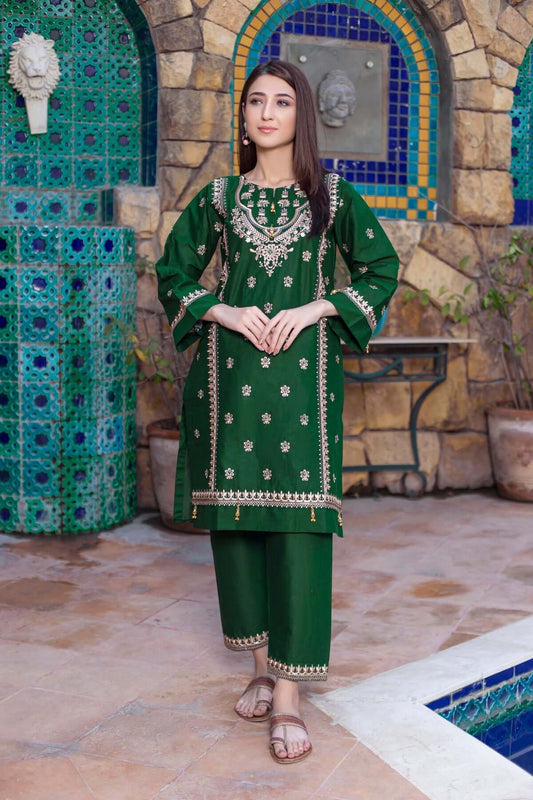 2 Piece Unstitched Heavy Embroidered Lawn Suit
