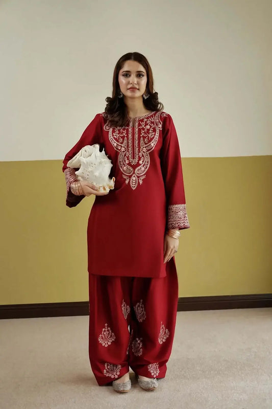 2 Piece Unstitched Heavy Embroidered Lawn Suit