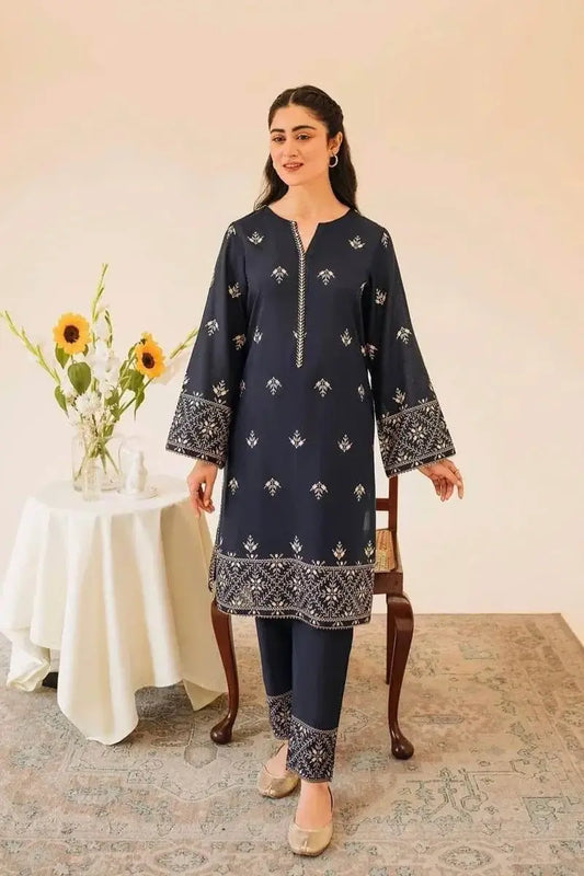 2 Piece Unstitched Heavy Embroidered Lawn Suit