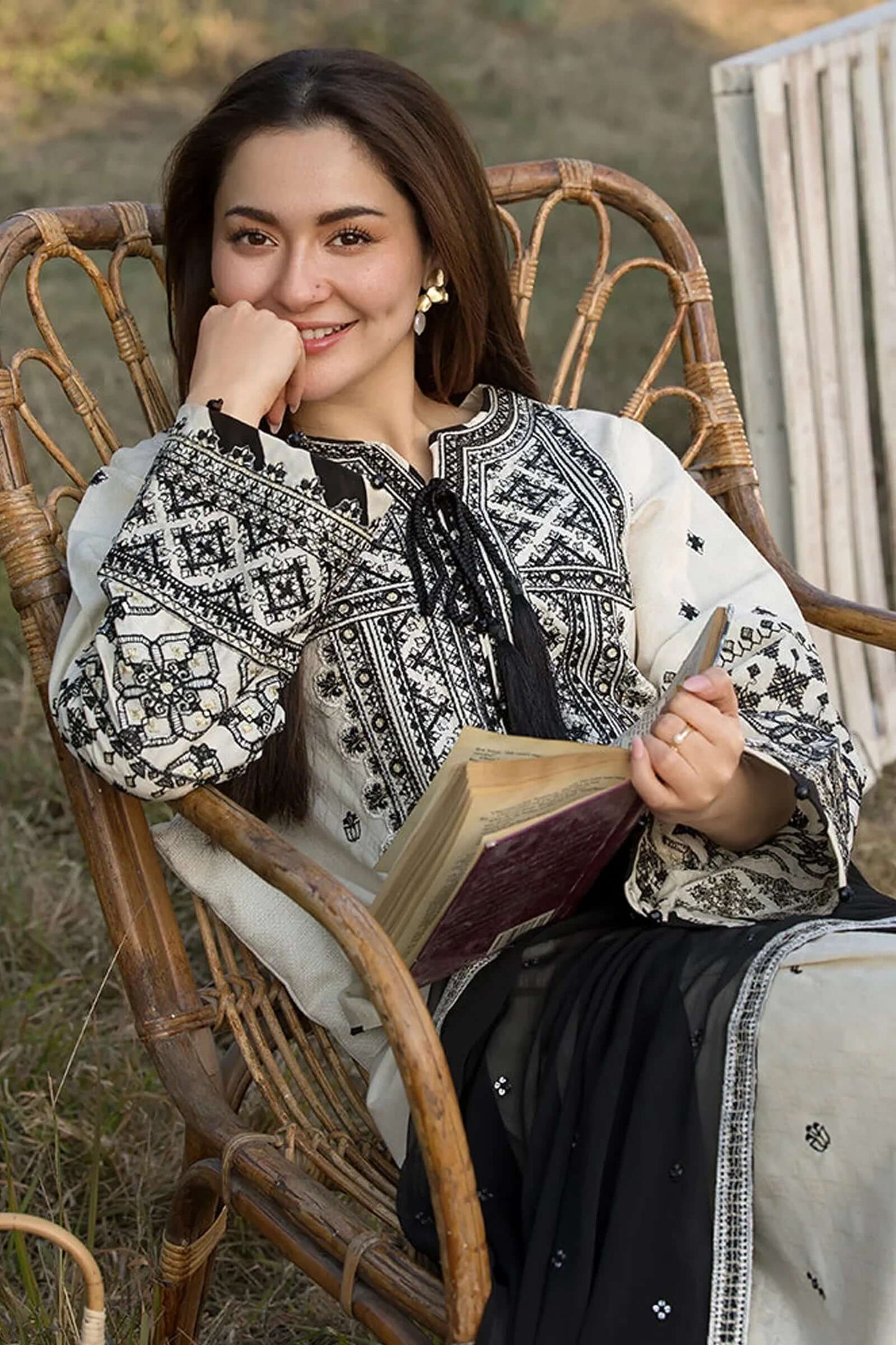 3 Piece Unstitched Heavy Embroidered Dhanak Suit with Embroidered Dhanak Shawl