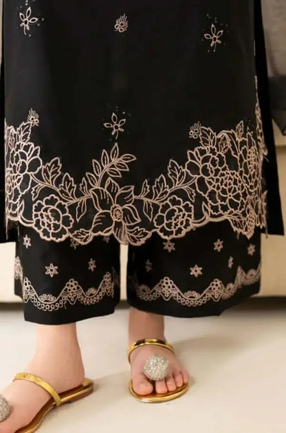 3 Piece Unstitched Heavy Embroidered Dhanak Suit with Printed Wool Shawl
