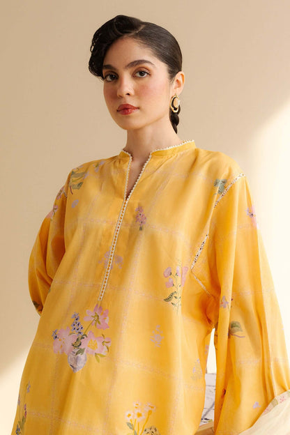 3 Piece Unstitched Digital Printed Lawn Suit with Fine Printed Lawn Dupatta