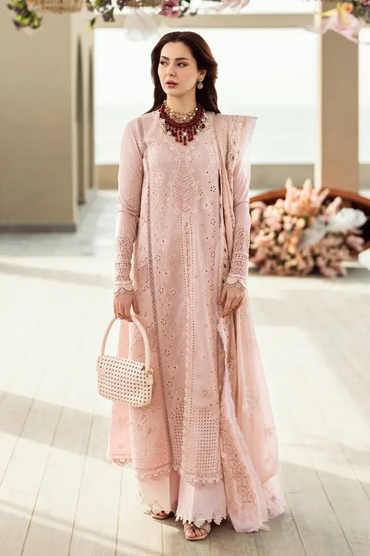 3 Piece Unstitched Fully Embroidered Chicken Kari Lawn Dress with Fully Embroidered Pure Chiffon Dupatta