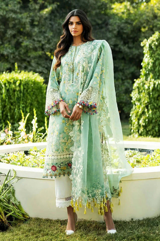 3 Piece Unstitched Digital Printed Lawn Suit with Fine Printed Lawn Dupatta