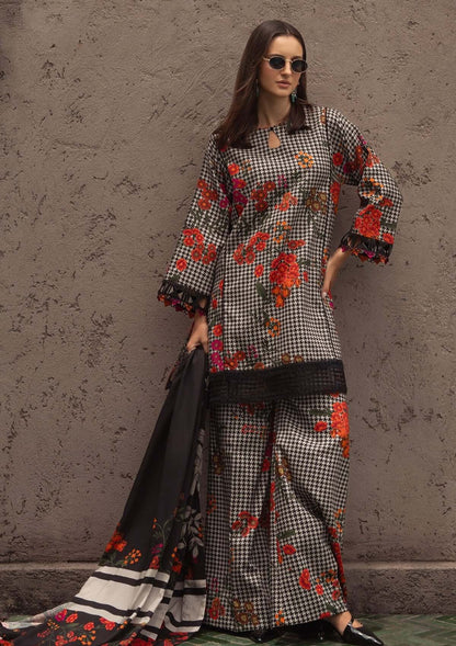 3 Piece Unstitched Digital Printed Khaddar Suit with Printed Khaddar Dupatta