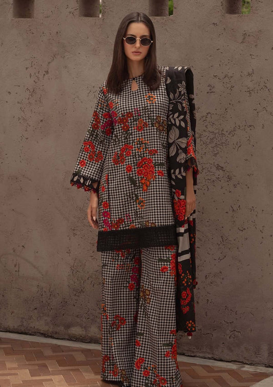 3 Piece Unstitched Digital Printed Khaddar Suit with Printed Khaddar Dupatta