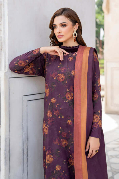 3 Piece Unstitched Digital Printed Khaddar Suit with Printed Khaddar Dupatta