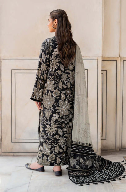 3 Piece Unstitched Digital Printed Khaddar Suit with Printed Khaddar Dupatta