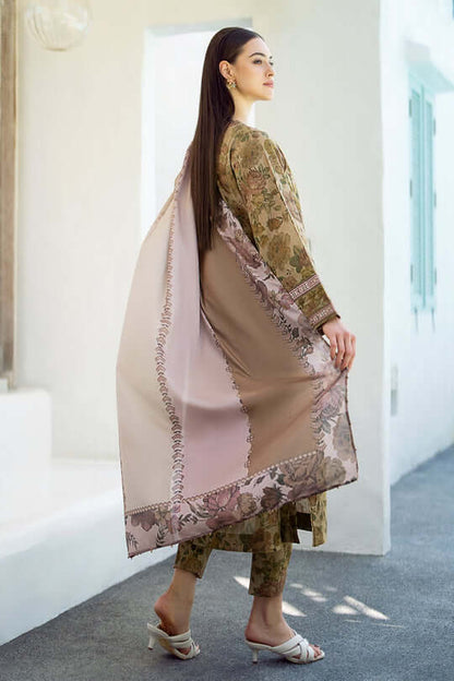 3 Piece Unstitched Digital Printed Khaddar Suit with Printed Khaddar Dupatta