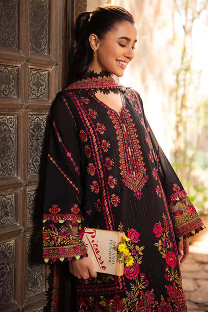 3 Piece Unstitched Heavy Embroidered Dhanak Suit with Heavy Embroidered Dhanak Wool Shawl