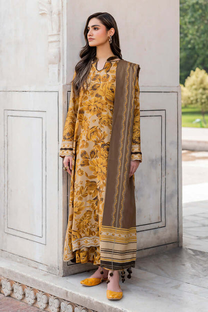 3 Piece Unstitched Digital Printed Khaddar Suit with Printed Khaddar Dupatta