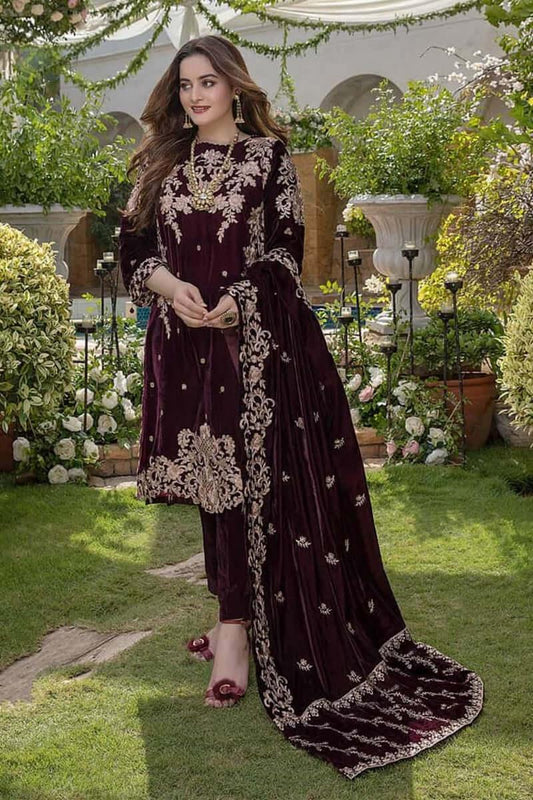 3 Piece Unstitched Heavy Embroidered Dhanak Suit New latest dhanak dress designs turbolight blessed friday sale gul ahmed winter collection 2022 bareeze dhanak sale 2022 sana safinaz clothes kayseria dhanak suits dhanak collection 2022