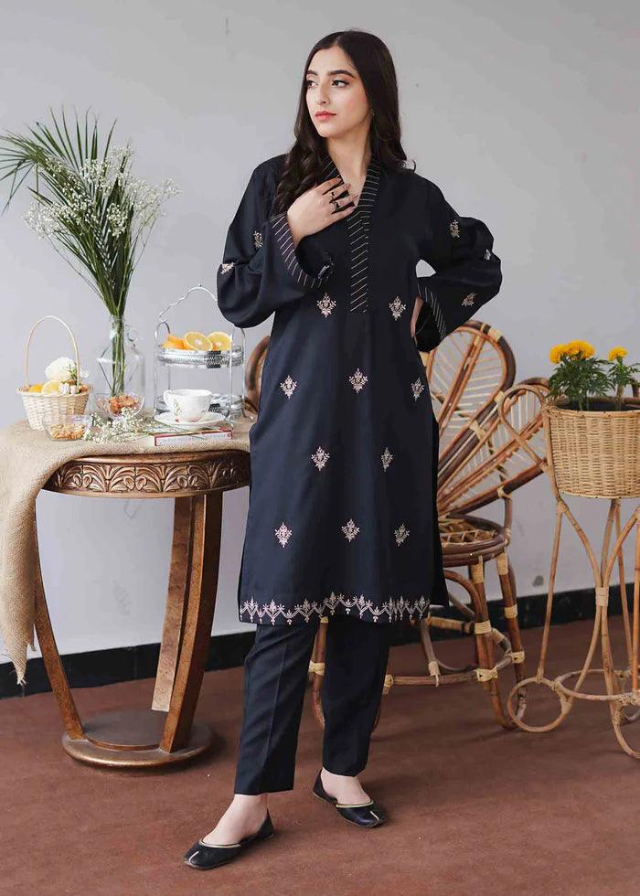 3 Piece Unstitched Heavy Embroidered Dhanak Wool Suit With Embroidered Dhanak Wool Shawl - Malam