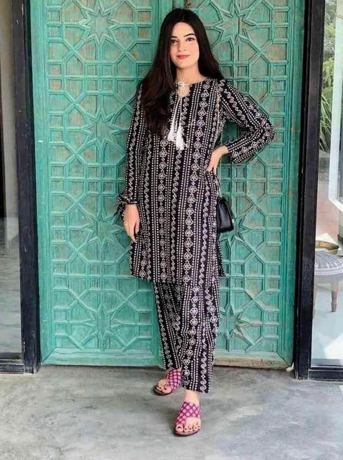 2 Piece Unstitched Digital Printed Lawn Suit - Malam